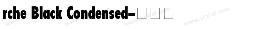 rche Black Condensed字体转换